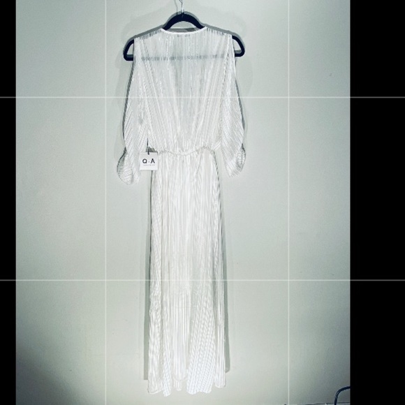 White Maxi Cold Shoulder Dress**Small $189 - Picture 7 of 7